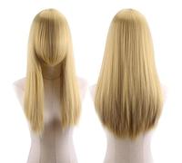 Wig for Carnival Nightlife CluI Party Dress Up Wig Cosplay Anime Wig High Temperature Silk Rose Net Colorful 60Cm Thickening Long Straight Hair Color:Zf60-5 Thickening