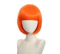 Wig for Carnival Nightlife CluI Party Dress Up Wig Cosplay Nightclub Show Bar Oblique Bangs Female Short Hair Pink Beige Blue Bobo Bobo Wig Color:K051-22