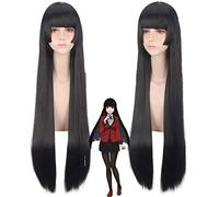 Wig for Carnival Nightlife CluI Party Dress Up Wig Cosplay Wig Gambling On The Abyss Snake 喰Mengzi Snake 喰Mengzi Black Snow Girl Yuki Sakura