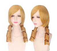 Wig for Carnival Nightlife CluI Party Dress Up Wig Cosplay Wig Magic Girl Small Round Ba Asami Golden Curly Hair Cos Anime Wig 245