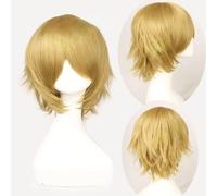 Wig for Carnival Nightlife CluI Party Dress Up Wig Cosplay Wig Projectile On Breaking Ten Gods White Night Anime Wig Anti-Curled Short Hair