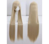 Wig for Carnival Nightlife CluI Party Dress Up Wig Cosplay Wig Universal 100Cm Color Long Straight Hair Cos Animation High Temperature Wire 099 Color:Rose Net 013 [1 Meter]
