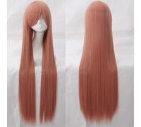 Wig for Carnival Nightlife CluI Party Dress Up Wig Cosplay Wig Universal 100Cm Color Long Straight Hair Cos Anime High Temperature Wire 099 Color:Rose Net 044 [1 Meter]