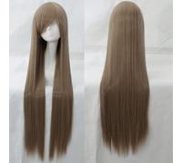 Wig for Carnival Nightlife CluI Party Dress Up Wig Cosplay Wig Universal 100Cm Color Long Straight Hair Cos Anime High Temperature Wire 099 Color:Rose Net 081 [1 Meter]