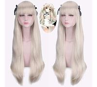 Wig for Carnival Nightlife CluI Party Dress Up Wig Edge Of The Sky Kasugano Dome Sister Milk Golden Hairy Straight Hair Cosplay Wig