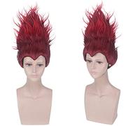 Wig for Carnival Nightlife CluI Party Dress Up Wig Nezha'S Demon Boy Comes To The World Nezha Two-Color Optional Cosplay Wig Beauty Tip Version Color: Pl-583-1 Samadhi Real Fire Version