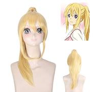 Wig for Carnival Nightlife CluI Party Dress Up Wig Wig April Is Your Lie Kaoru Miyazono Clip Ponytail Cosplay Wig