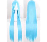 Wig for cosplay wig universal 100CM color long straight hair cos animation high temperature wire 099 color:玫瑰网015[1 meter]