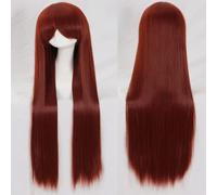 Wig for cosplay wig universal 100CM color long straight hair cos animation high temperature wire 099 color:rose net 032 [1 meter]