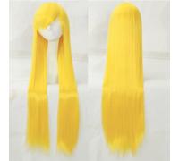 Wig for cosplay wig universal 100CM color long straight hair cos anime high temperature wire 099 color:rose net 068 [1 meter]