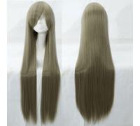 Wig for cosplay wig universal 100CM color long straight hair cos anime high temperature wire 099 color:rose net 042 [1 meter]