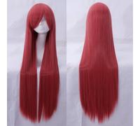 Wig for cosplay wig universal 100CM color long straight hair cos anime high temperature wire 099 color:rose net 047 [1 meter]