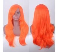 Wig for Fashion Trend For Daily Use Cos Anime Wig 70Cm Long Curly Hair Cosplay Color Stage Headgear Color: Orange Gold K048-15