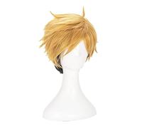 Wig For Haikyuu!! Miya Osamu Black Brown Cosplay Wig Miya Atsumu Short Black Blonde Heat Resistant Synthetic Hair Wig + Wig Cap OneSize MiyaAtsumu