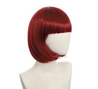 Wig for Halloween Fashion Christmas Party Dress Up Wig Cosplay Nightclub Show Bar Oblique Bangs Female Short Hair Pink Beige Blue Bobo Bobo Wig Color:K051-16