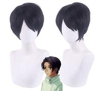 Wig for Halloween Fashion Christmas Party Dress Up Wig Cosplay Wig Curse Back To War Yigu Worry Too Pure Love Ares Black 37 Points Short Hair