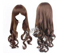 Wig for Halloween Fashion Christmas Party Dress Up Wig Cosplay Wig Dark Brown 70Cm Long Curly Hair Variety Anime Wig H088-5