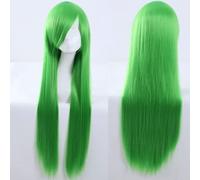 Wig for Halloween Fashion Christmas Party Dress Up Wig Cosplay Wig Universal 100Cm Color Long Straight Hair Cos Anime High Temperature Wire 099 Color:Rose Net 001 [1 Meter]