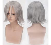 Wig for Halloween Fashion Christmas Party Dress Up Wig Quartet Lotus Show Silver Grey Turned High Temperature Cosplay Wig