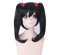 Wig For Love Live Yazawa Nico Wig LoveLive Cosplay Props Black Hair Role Play Wigs Comic Con Theme Party Carnival Costumes Girls Wigs A