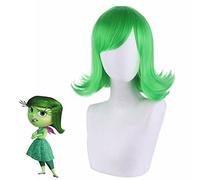 Wig for Matching Clothes Dressing Up Masquerade Cos Wigs And Mind Agents Hate Anti-Curling Green Short Hair Styles