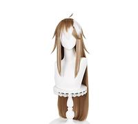 Wig For Miss Hina Cosplay Wig Game Genshin Impact Gorou Cosplay Ms Hina Cosplay Wig 100cm Long Straight Women Wigs OneSize ears