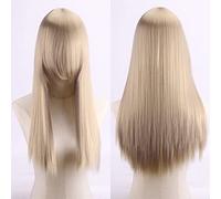 Wig for Props Matching Performance Modeling Cosplay Anime Wig High Temperature Silk Rose Net Colorful 60Cm Thickening Long Straight Hair Color:Zf60-18 Thickening