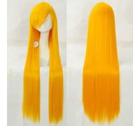 Wig for Props Matching Performance Modeling Cosplay Wig Universal 100Cm Color Long Straight Hair Cos Anime High Temperature Wire 099 Color:Rose Net 080 [1 Meter]
