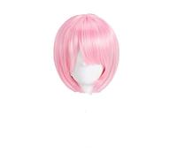Wig For Re:Life In a Different World From Zero Rem Ram Cosplay Wig Short Heat Resistant Synthetic Hair Wig + Wig Cap Ram