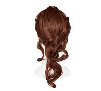 Wig For Sailor Jupiter Kino Makoto Cosplay Wig Short Brown Ponytail Heat Resistant Synthetic Hair Wigs + Wig Cap + Hair Rope OneSize WigOnly