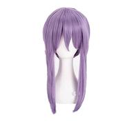 Wig For Seraph of the end Hiiragi Shinoa Hiragi Cosplay Wigs Light Purple Heat Resistant Synthetic Hair Wig + Wig Cap OnlyWig
