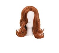 Wig For The Queens Gambit Cosplay Wig TV Heroine Beth Harmon Wig Lovely Retro Beth Lady Curly Hair With Free Wig Cap + Wig Cap OneSize Long