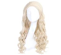 Wig for Wedding Shooting Runway Catwalk Entreview Cos Wig Off-White Small Wavy Roll Maíz Hot Severe Fluffy Female Curly Hair 369