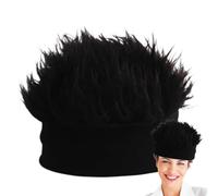 Wig Hats For Men | Hat With Hair Attached | Knitted Spiked Hairs Realistic
