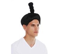 WIG ME UP- 68619-P103 Peluca Halloween Carnaval Hombres Mujeres samurái Chino japonés espadachín