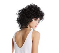 WIG ME UP- 90828-ZA103 Peluca Mujer Halloween Carnaval Negro Muy Rizado rizos voluminoso Afro Caribe Latina Diosa Griega