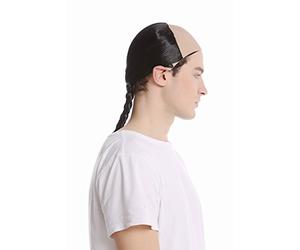 WIG ME UP - 91015-ZA103 Peluca Hombre Carnaval Halloween dinastía Qing China Chino calvicie coleta Trenzado Manchú