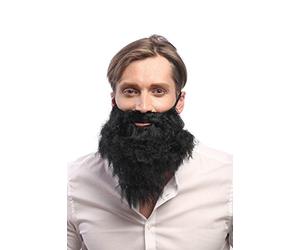 WIG ME UP- 9537B-P103 Barba Carnaval Halloween Negro Hipster Ladrones Bandido profeta Moisés