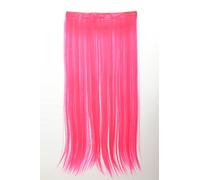 WIG ME UP- Extensión de pelo amplia de 5 clips pelo liso color rosa neón YZF-3177-TF2315