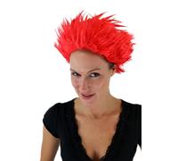 WIG ME UP- Peluca, Carnaval, Demonio, Diablo, Loki, Rojo Fuego VZ-037-PC13