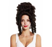 WIG ME UP Peluca Dama Teatro Cosplay Barroco Marie Antoinette Dama Marrón 40 cm