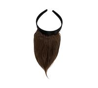 WIG ME UP- Peluca, flequillo de clip-in, con diadema, aparencia muy natural, castaño (8) HA073T-8