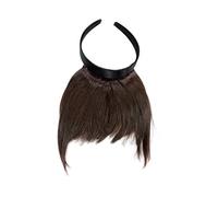 WIG ME UP- Peluca, flequillo de clip-in, con diadema, pelo de costado largo, aparencia muy natural, marrón (6), HA071T-6