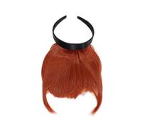 WIG ME UP- Peluca, flequillo de clip-in, con diadema, pelo de costado largo, aparencia muy natural, rojo (350), HA071T-350