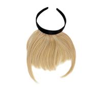 WIG ME UP- Peluca, flequillo de clip-in, con diadema, pelo de costado largo, aparencia muy natural, rubio claro (611), HA071T-611