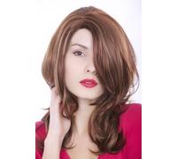 WIG ME UP- Peluca, marrón, con mechas rubias, en capas GFW976-33H130H27