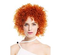 WIG ME UP- VK-11-T2735 peluca de mujer pelo corto voluminoso rizado rizos salvajes orange rojo