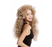 WIG ME UP- YZF-4380-27T613 peluca para mujeres cosplay rizos geniales melena larga voluminosa mezcla rubia ángel