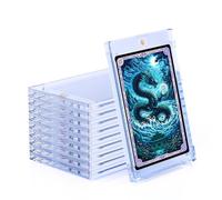 Wigearss 10 Piezas Magnetic Card Holder 35PT, Tarjeteros Magnéticos Transparentes con Protección UV y contra la Luz Azul, para Magic, MTG, Deportes, Béisbol y Fútbol
