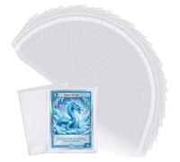 Wigearss 100 Piezas Fundas de Protección Transparentes, Protectores para Toploader y Soportes Semirrígidos